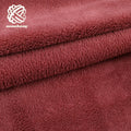 Factory Price Soft Coral Velvet Solid Color Double Side Flannel Faux Fur Fabric for Garment Blanket