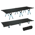 Outdoor Portable Foldable Camping Cot with Aluminum Frame Oxford Material Farmhouse Design Durable Construction Easy Assembly