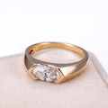 Luxury Diamond Ring Marquise Shape MSR-1080 18K Yellow Gold Lab Grown Diamond Ring