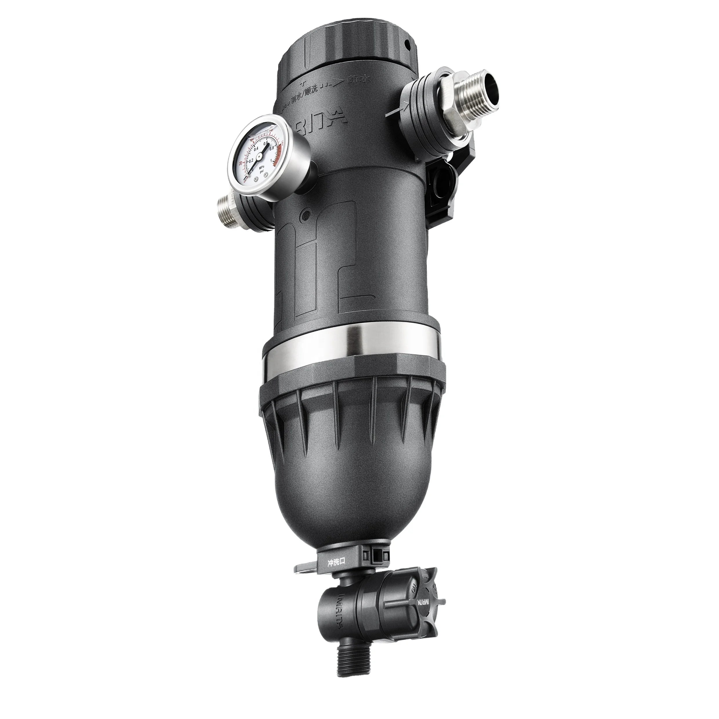Manual Stainless Steel Mesh Pre Water Filter Purifier with 6000L/h Flow Rate and HEPA Filtration for Household Use