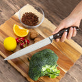 8 Inch 3Cr13 Stainless Steel Kitchen Slicing Knife with Ergonomic Micarta and S/S 430 Handle Eco-Friendly