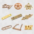 Clothing Tag Accessories Wholesale Custom Brand Logo Engraved Sewing Metal Labels for Handbags