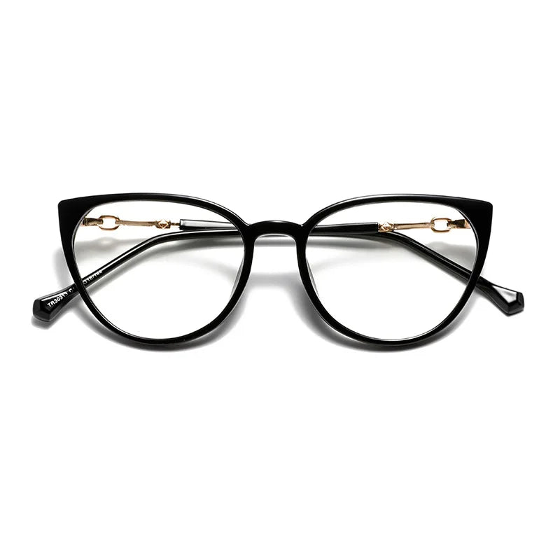 New Fashion Ladies Cat-eye Trend Advanced Anti-blue Light Glasses Retro Personality Glasses