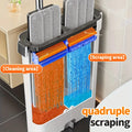 The Mop with Bucket Is a Household Cleaning Tool That Can Be Easily Cleaned Without the Need for Hand Washing