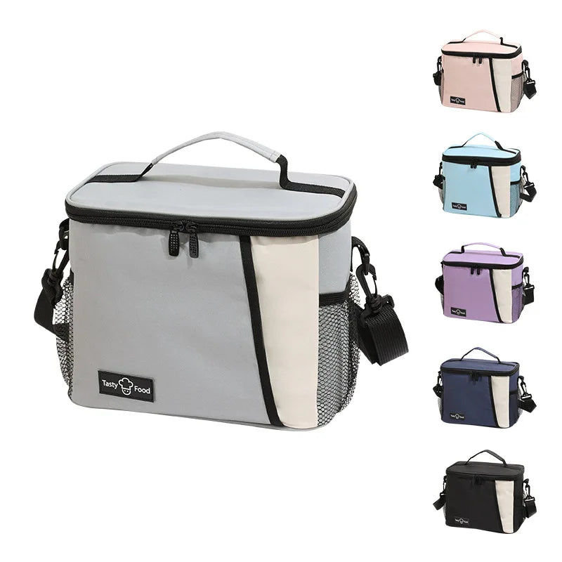 New Fashion Large Capacity Oxford Tote Cooler Bag Foldable Recycled Insulated for Waterproof Lunch Outd Reusable Shopping Bag