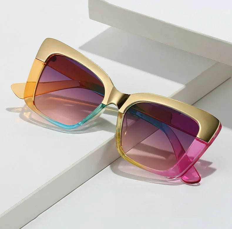 2025-beautiful-ladies-fashion-sunglasses Cat Eye Glasses Frames Designer Sunglasses for Women