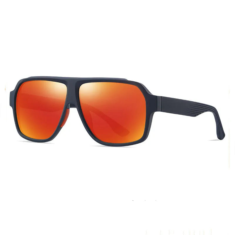 Jiuling Eyewear New Fashion Uv400 Sport Outdoor Pc Frame Sunglasses Custom logo Tr90 Men Colorful Polarized Sunglasses