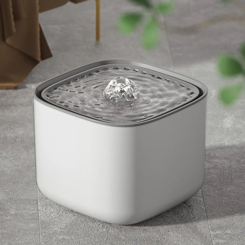 Durable Large Capacity 3L Pet Fountain Automatic LED Cat Water Dispenser Customized Pet Drinking Fountain