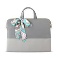 Wholesale Vegan Leather Laptop Tote Bag With Scarf for Business Laptop PU Sleeve Bag for Macbook and Matbook14
