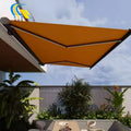 Factory Outdoor Aluminum Alloy Electric Folding Full Box Telescopic Awnings for Patio Use Box Type Awnings for Patios