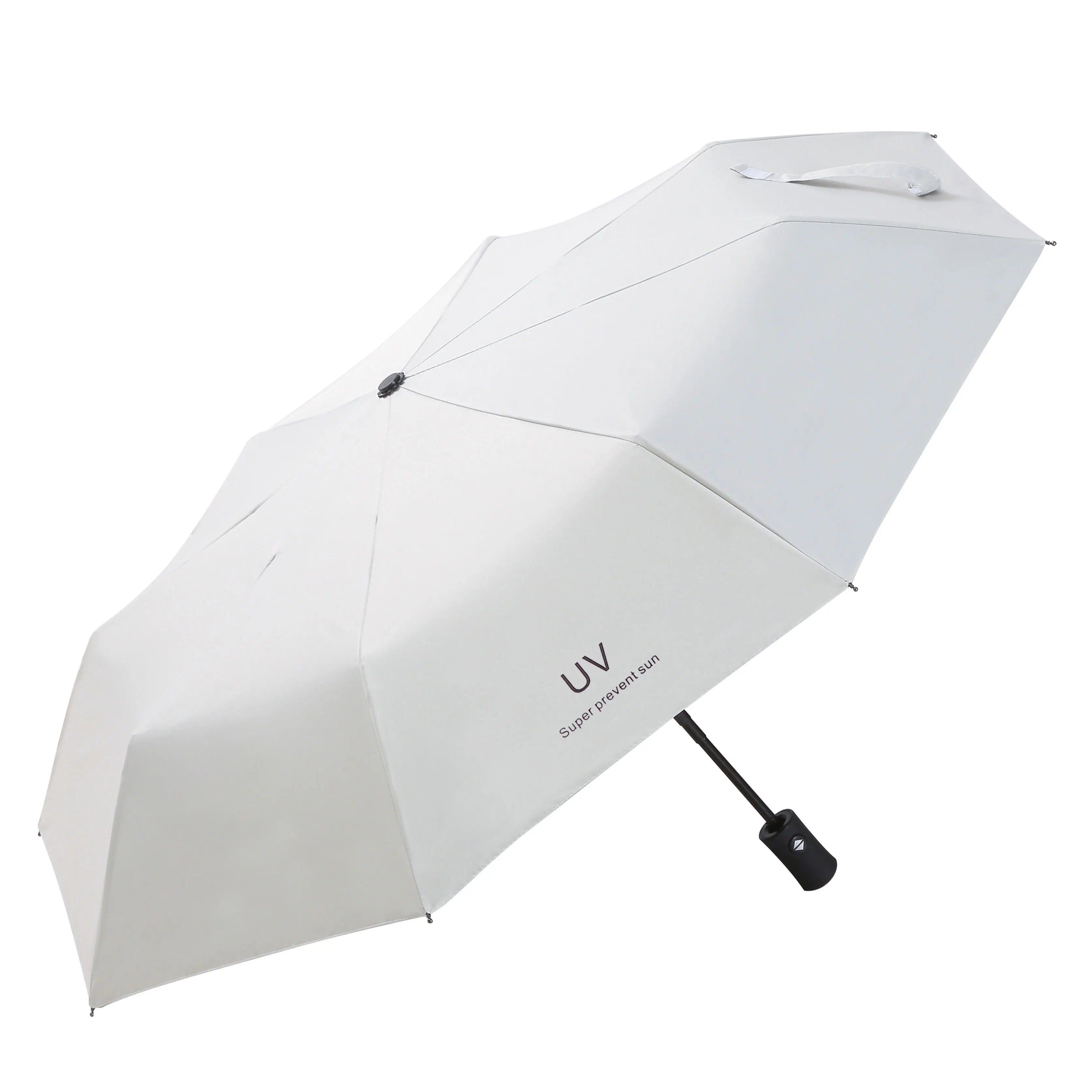 Reinforced 8 Ribs Automatic 3 Fold Custom Design Business Gifts Folding Umbrella Factory Direct Supply Bulk Stocks