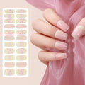 Hot Selling Custom Logo 3D Nail Wraps Stickers Real Nail Polish Strips Made of Plastic