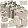 11pcs Travel Organizer Storage Bag Polyester Luggage Organizer Bags Lightweight Packing Cubes
