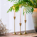 Iron Handmade European Style Gold Modern Candlestick Holders Decorative Centerpiece Table Wedding Housewarming Gift