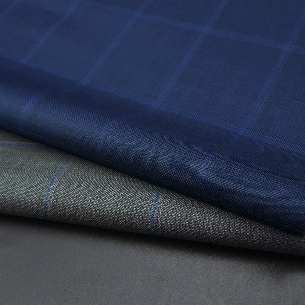 Exquisite STOCK Worsted Merino Wool Fabric Blend Wool/Polyester Fabric for Men's Suits Garments
