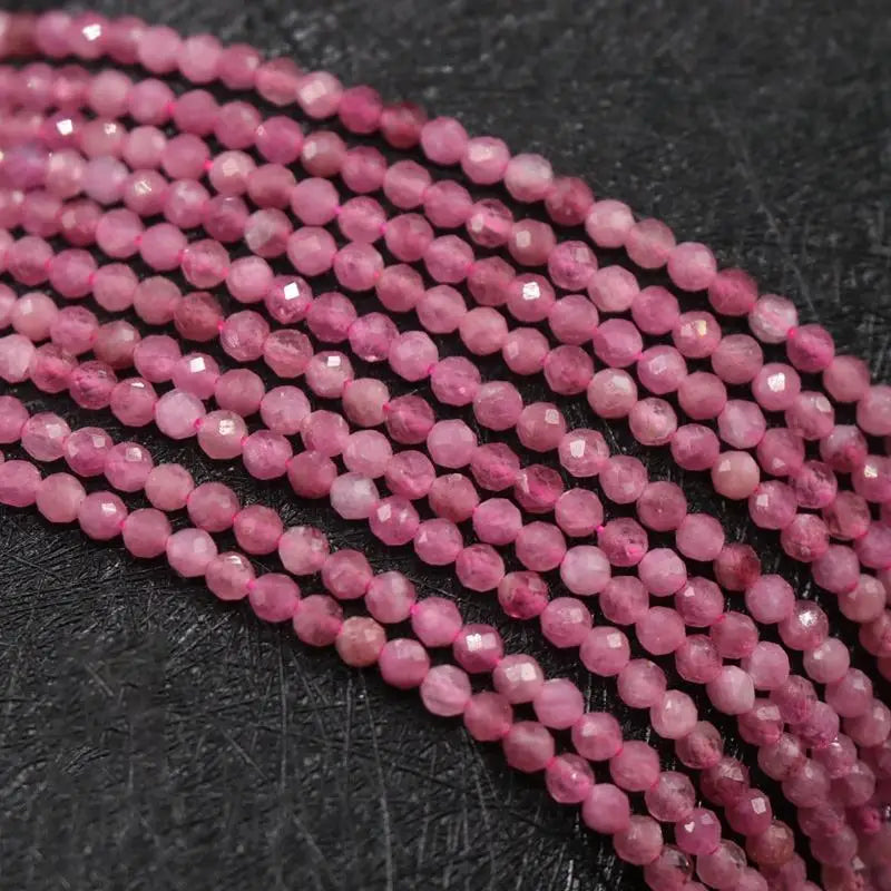 Nice Faceted Labradorite 3mm Gemstone Loose Beads Pendant Diy Material Round Balls
