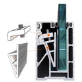Hot Modern Frameless Balustrade Handrails Balcony Aluminum U Channel 6000 Series T5 CNC Glass Railing Deck Design