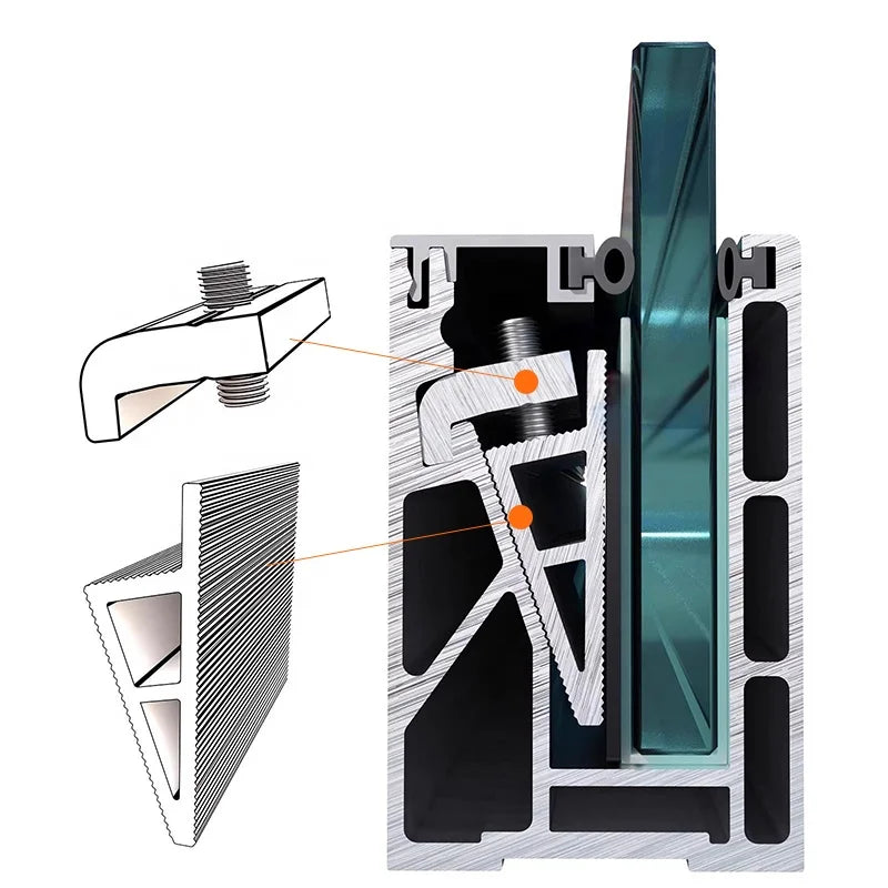 Hot Modern Frameless Balustrade Handrails Balcony Aluminum U Channel 6000 Series T5 CNC Glass Railing Deck Design