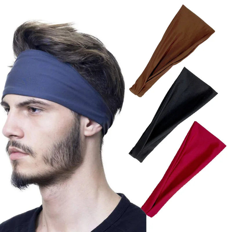 Sports Woven Headband for Summer Fitness Running Sweat-Absorbing Forehead Protection Outdoor Headscarf