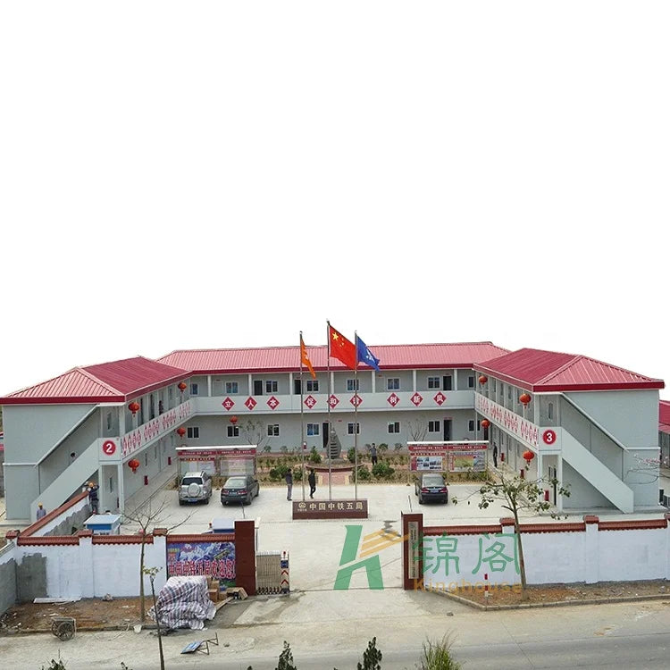 New T Type Prefab Houses Temporary Prefabricated House Building for Construction Site