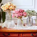 NEW Silk Flower Bouquet 6 Forks Hydrangea Flower Arrangement Home Decoration Hydrangea