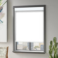 Spring Control System Day and Night Light Filtering Blackout Shades Dual Layer Rolled up Manual Window Cordless Roller Blinds