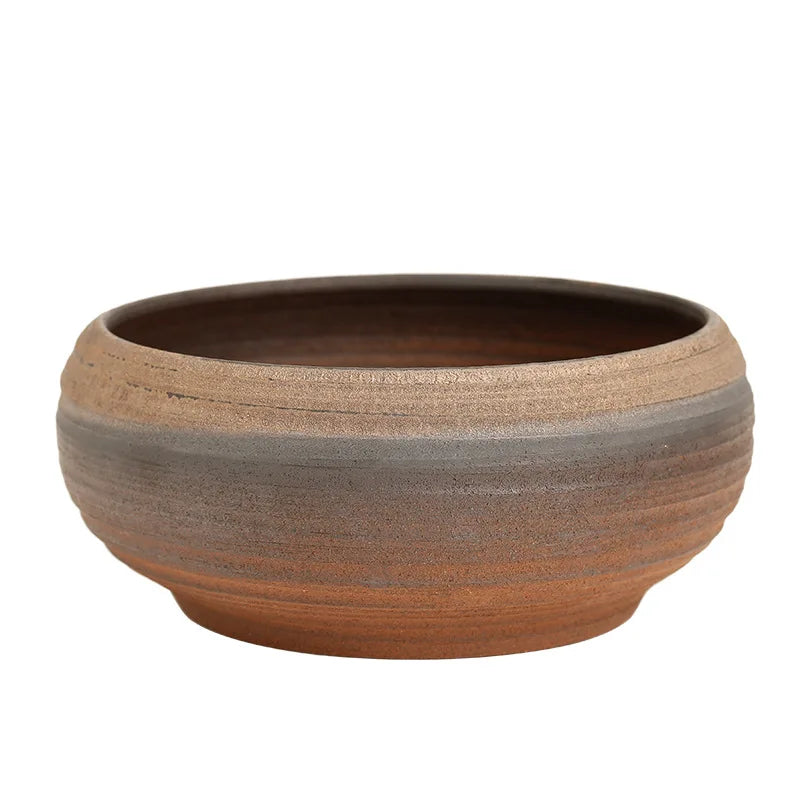 Jianshui Large Thread Ceramic Cup Tea Basin and Residue Barrel Coarse Pottery Kung Fu Tea Set Accessories