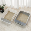 Drop Shipping Cat Litter Box Large Semi-enclosed Cat Litter Box Anti-splash Split Open Cat Toilet Pet Cleaning Supplies