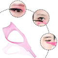 Plastic Eyelashes Tools 3 in 1 Mascara Applicator Eyelash Guide Helper with Eyelash Comb