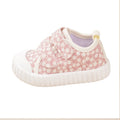 Little Girls  Custom  Cute and Adorable Printed Flower Canvas Flat Casual Sneakers Toddlers  Durable Walking  Footwear