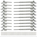 Stainless Steel Hardware Systems Wire Rope Cable Stair Railing Fastening Fitting