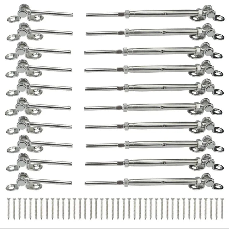 Stainless Steel Hardware Systems Wire Rope Cable Stair Railing Fastening Fitting