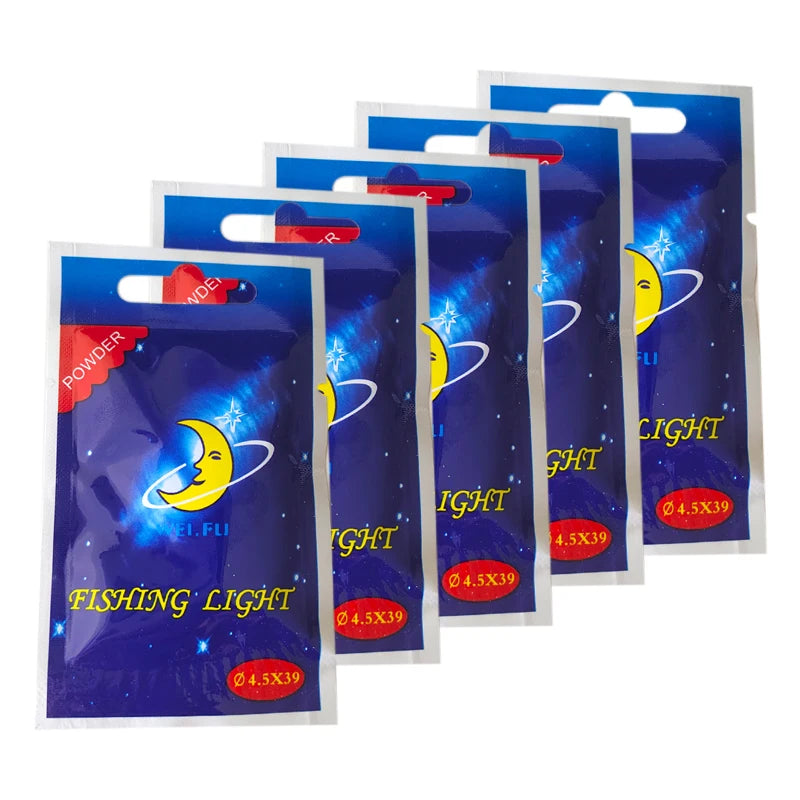 4.5*39mm Luminous Fishing Float Fluorescent Lightstick Chemical Light Night Rod Dark Glow Stick Carp Fishing Lights
