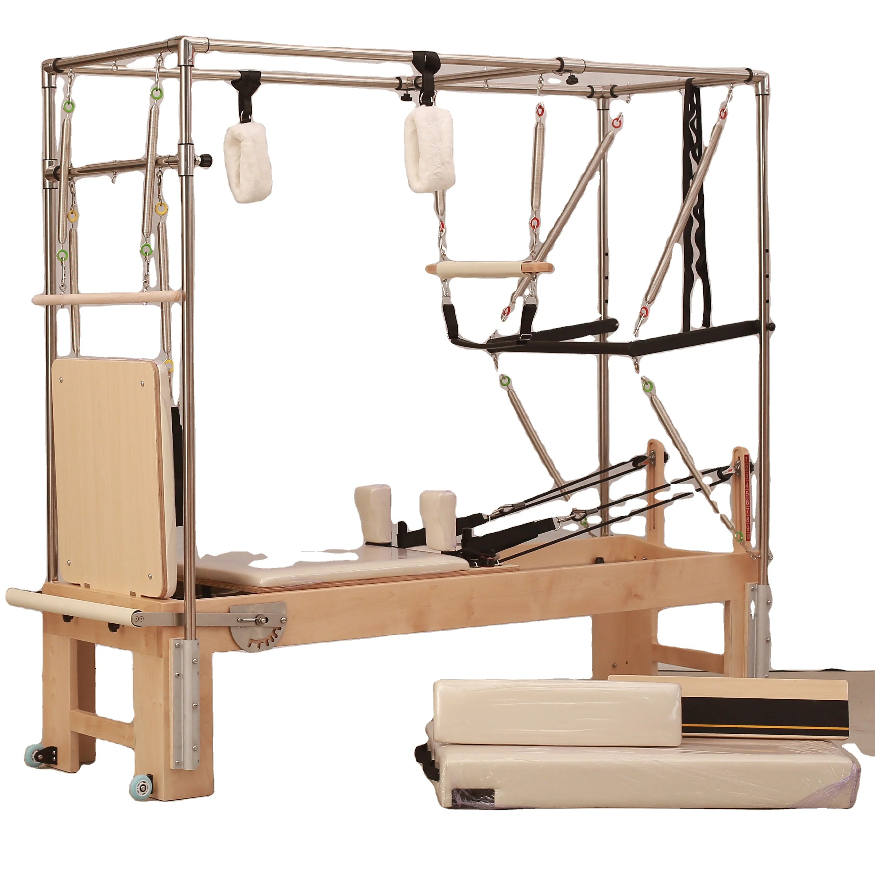 Gym Home Fitness Machine Training Exercise Equipment Maple Frame Yoga Pilates Trapeze Table Pilates Equipment