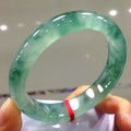 Natural Myanmar a Green Jade Bangles Handcarved Jadeite Bracelet  Jade Jewelry Burma Jade Bangle