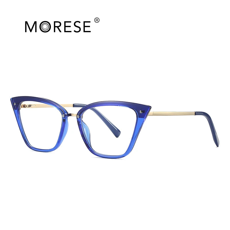 MORESE Model 2069 Cat Eye Fashion Designer Optical Eyeglasses Frames Anti Blue Light Blocking Pingfan Glasses