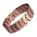 BioMagnetic Jewelry  Three Row Large Magnets Copper Bracelets Arthritis Pain Relief Bangle Healing Therapy Adjustable Bracelet
