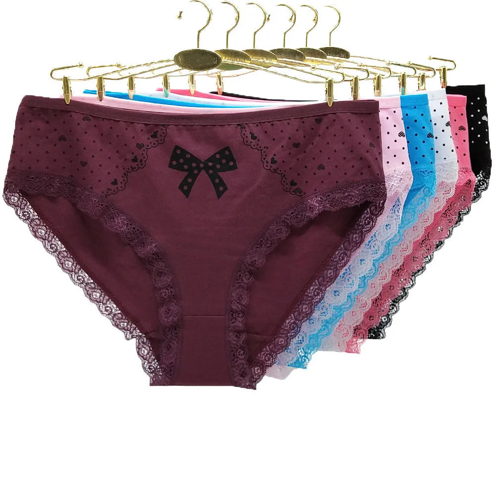 2XL 3XL 4XL Big Size Mommy Women Panties 95% Cotton Plus Size Ladies Underwear Briefs for Wholesale