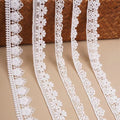 Woven Cotton Lace Trim Exquisite Lace with Ivory Cotton Lace Trim