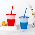 Audit BPA Free Reusable Cold Changing Color Plastic Coffee Cups