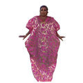 Minimalist Elegant Kaftan Luxury Traditional Dress African Jacquard Fabric African Maxi Dress