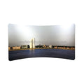 Portable 10*8ft Curved Aluminum Alloy Display Exhibition Stand Trade Show Tension Fabric Backdrop for Exhibition Booth
