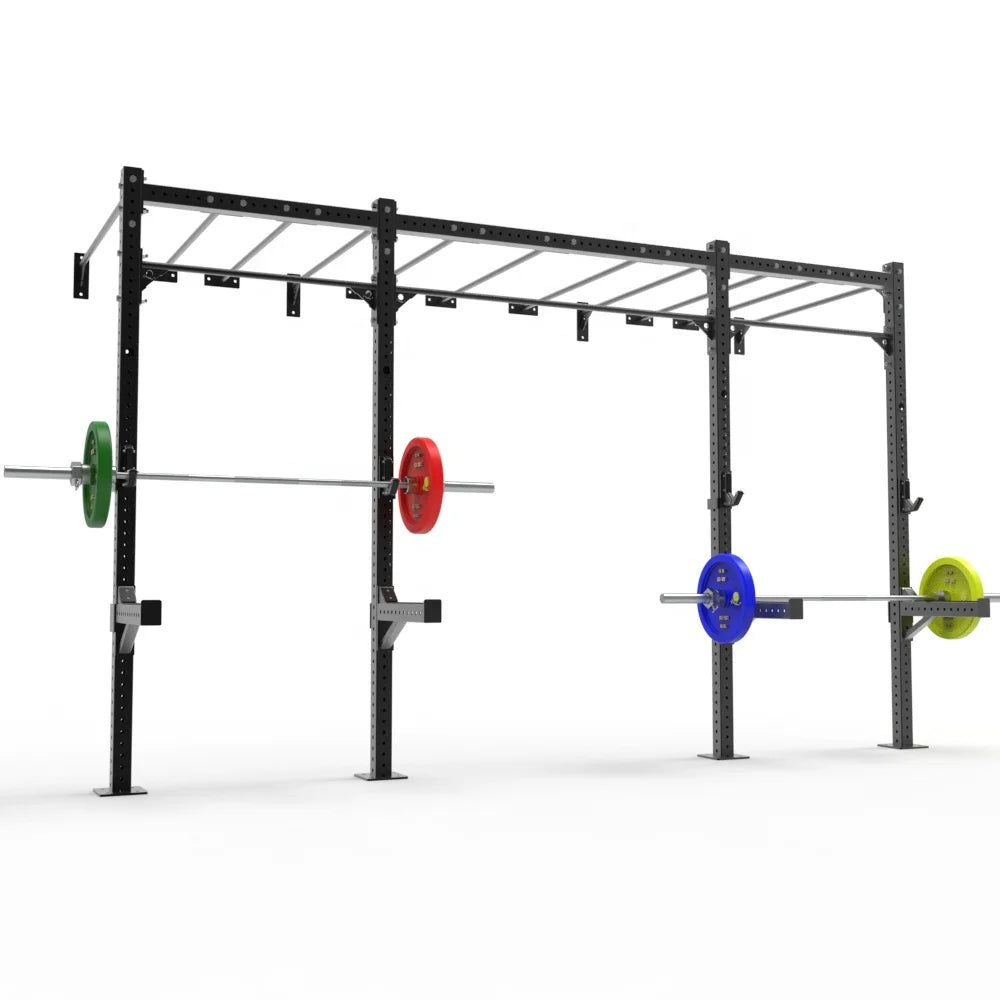 Weight Lifting Equipment Squat Power Rack Cross Training Fitness Competition Wall Mounted Rack Gym Rig Monkey Pull Bar