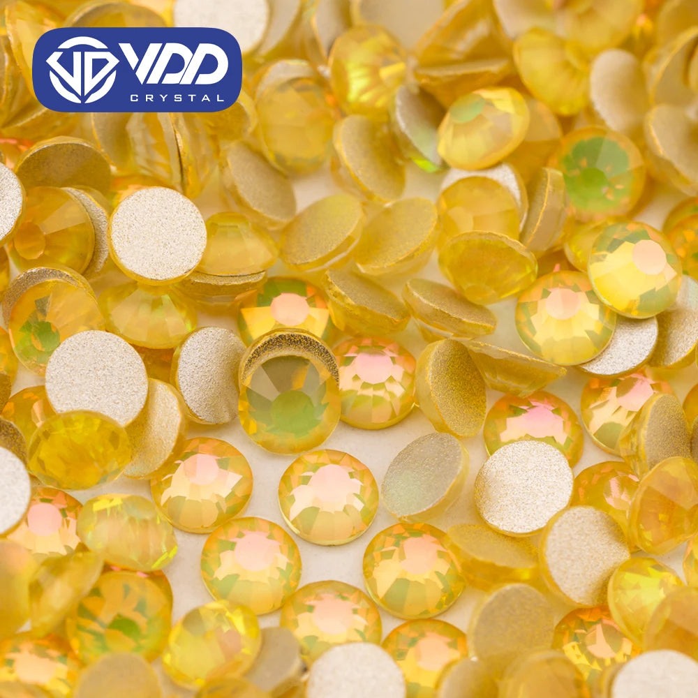 VDD 465 Blink-Maize SS4-SS30 High Quality Glass Rhinestones Crystal Flatback Bright Strass Stones For DIY Nail Art Decorations
