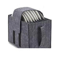 Fashion Picnic Camping Tableware Classification Portable Felt Storage Box Plate Storage Package Tray Layered Sorting Storage Box