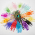 Wholesale Artificial Dyed Peacock Feathers for Graduation Father's Day Mother's Day Easter & Christmas Home & Office Decorations