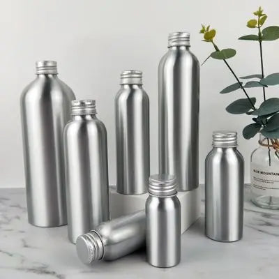 30ml Empty Aluminum Bottle Silver Aluminum Cosmetic Bottle 30ml Beverage Beer Aluminum Bottle for Gifts