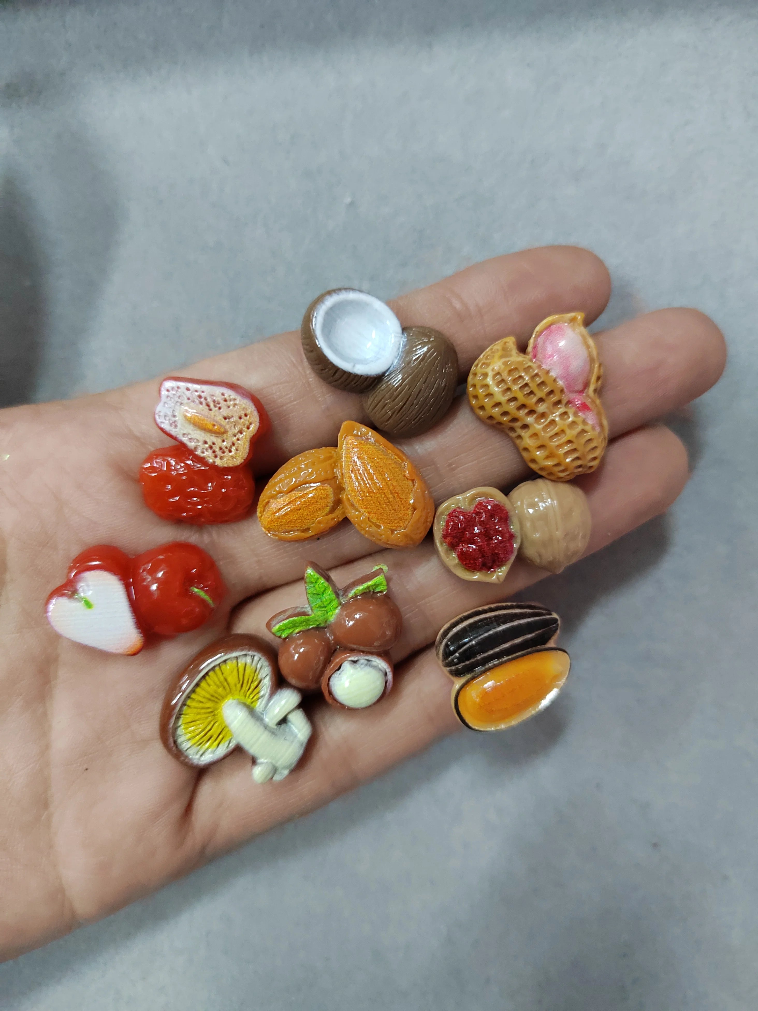 Cute Mini Artificial Peanut Corn Pumpkin Flat Back Resin Cabochons Scrapbooking DIY Jewelry Craft Decoration