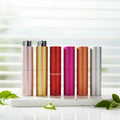 8ml 10ml 15ml 20ml Mini Aluminum Fine Mist Cylinder Men Refillable Perfume Bottle Atomizer for Travel