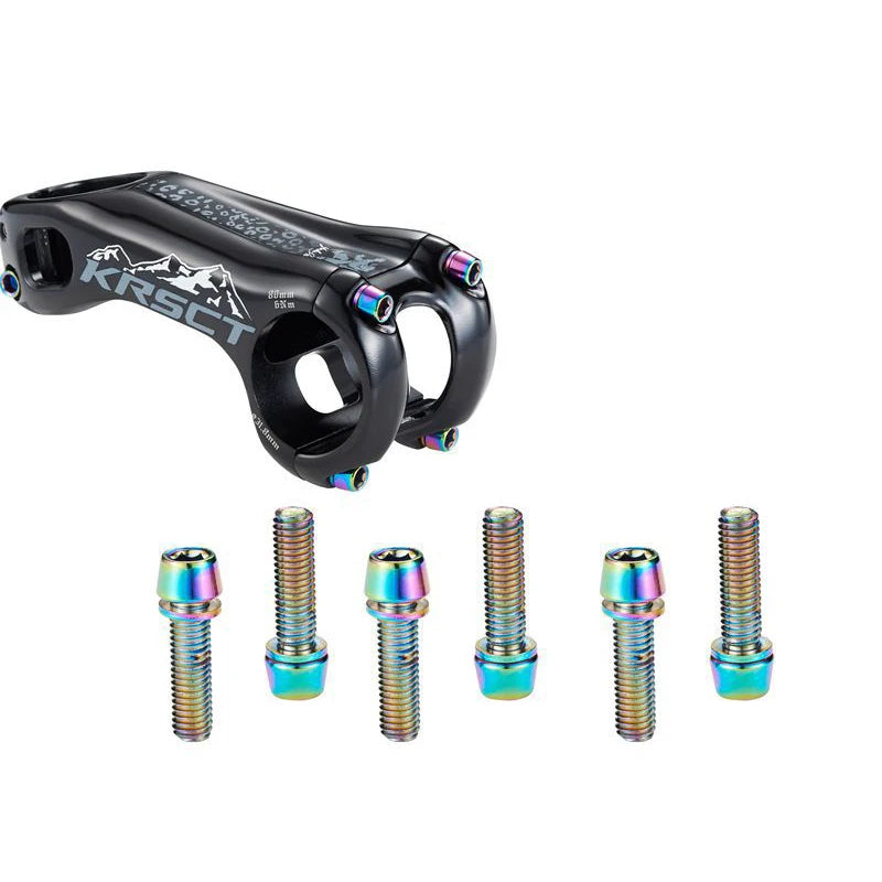 High Hardness Corrosion and Abrasion Resistance Stainless Steel Bicycle Screw M6/M5*18MM Road Mountain Bike Stem Colorful Screw MegaBDM